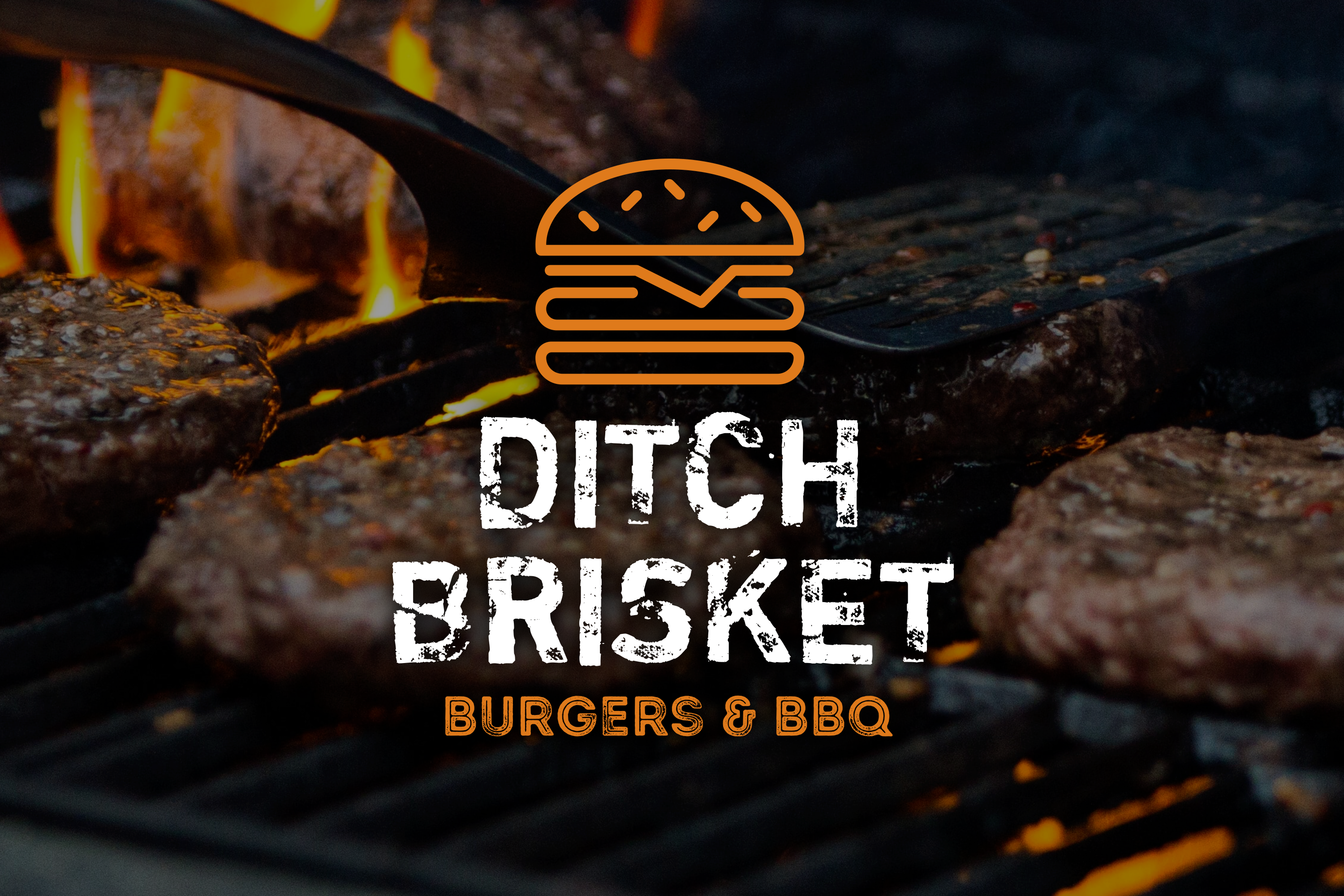 Ditch Brisket logo design