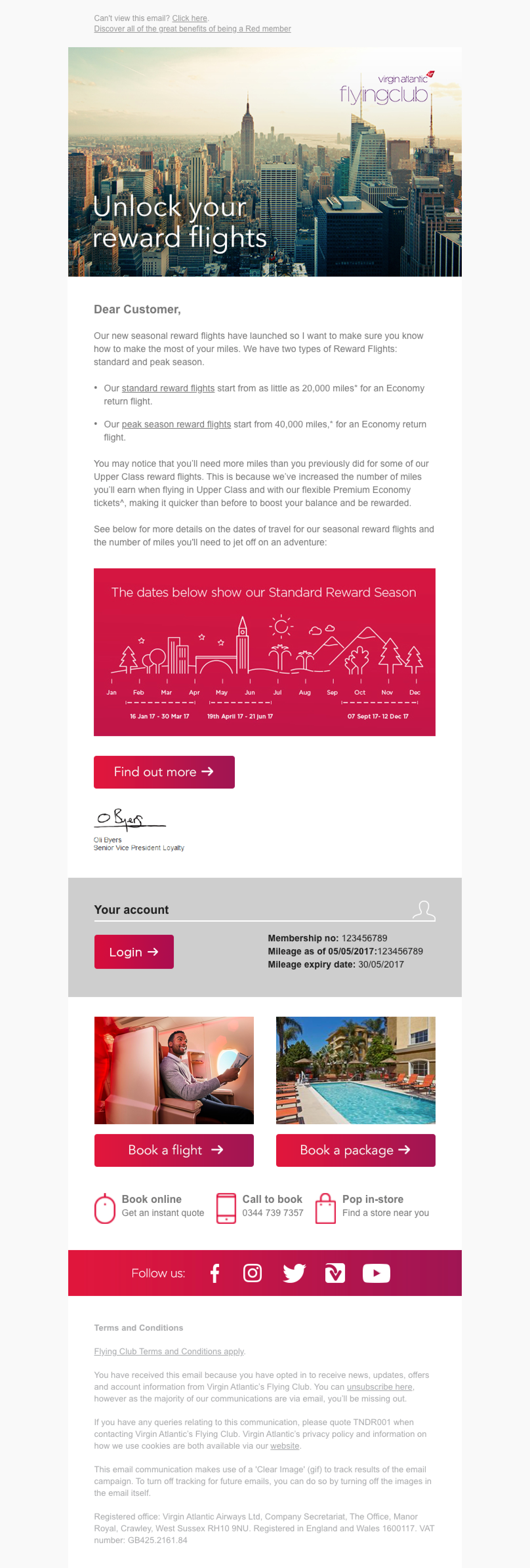 Notify email design