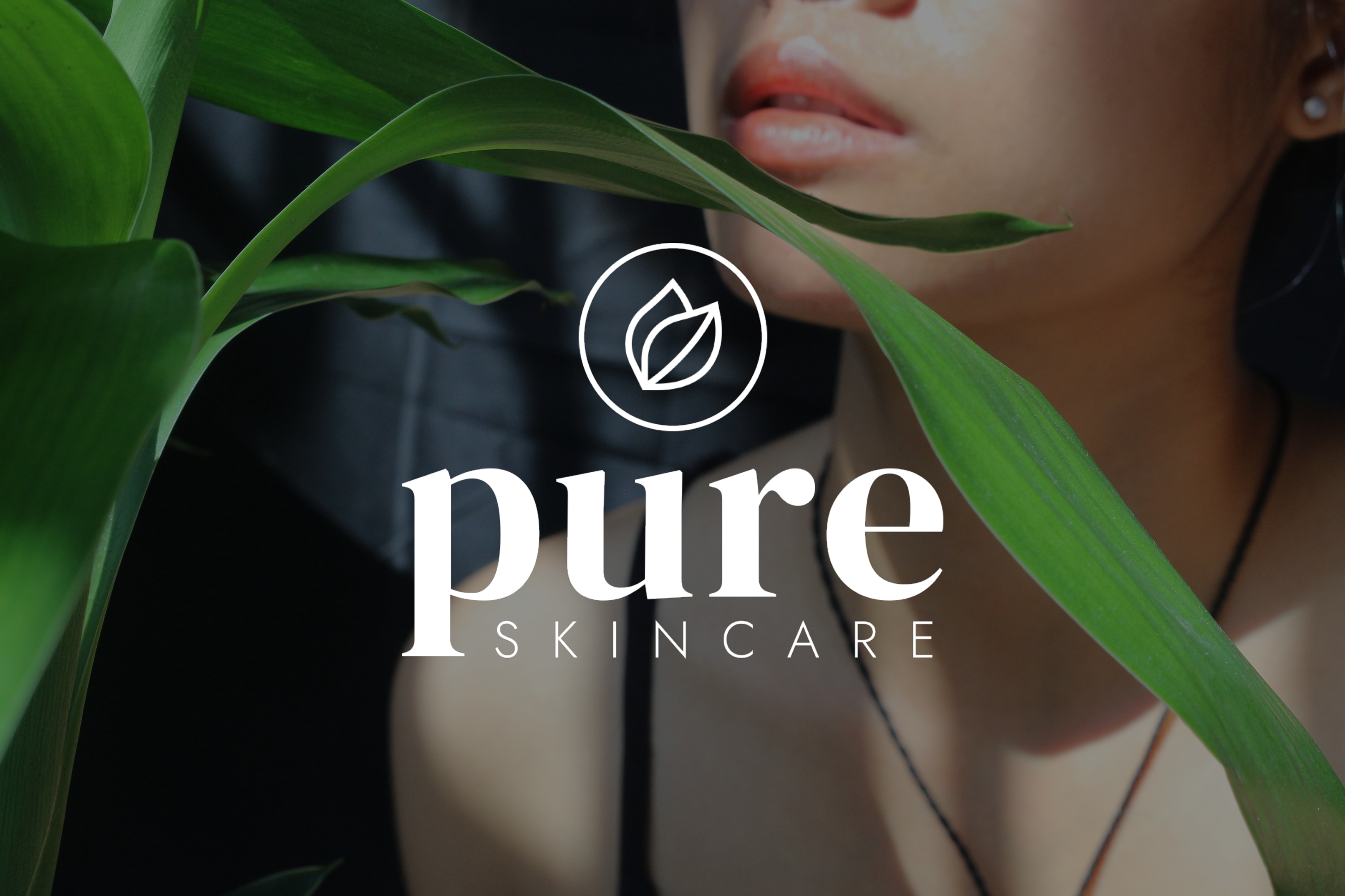 Pure skincare logo design
